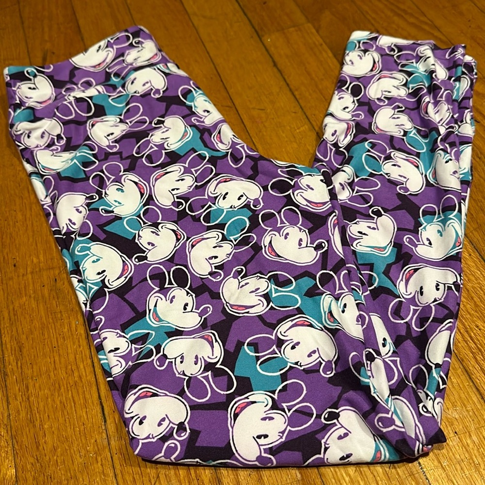 LuLaRoe Disney Mickey Mouse Leggings OS